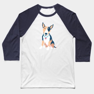 Copy of White Bull Terrier dog Baseball T-Shirt